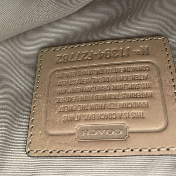 Coach Canvas and Leather "Seashell" tote - Picture 5 of 5